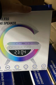 Premium Digital LED Wireless Charger Speaker | Bluetooth Speaker