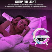 Premium Digital LED Wireless Charger Speaker | Bluetooth Speaker