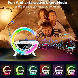 Premium Digital LED Wireless Charger Speaker | Bluetooth Speaker