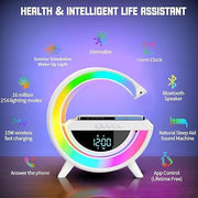 Premium Digital LED Wireless Charger Speaker | Bluetooth Speaker