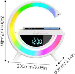 Premium Digital LED Wireless Charger Speaker | Bluetooth Speaker