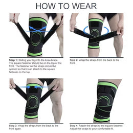 Premium 3D Elastic Knee Brace | Adjustable Knee Support