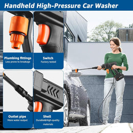 Premium High Pressure Water Cleaning Gun | Powerful Spray Nozzle