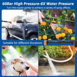 Premium High Pressure Water Cleaning Gun | Powerful Spray Nozzle