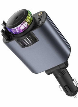 Premium 5-in-1 Car Charger | Star Light & Multi-Function Adapter