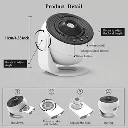Premium Planetarium Projector | Galaxy & Starry Sky Night Light