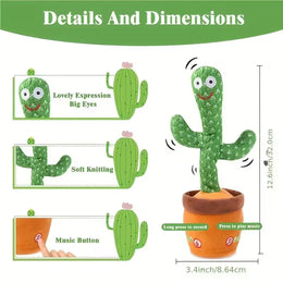 Premium Dancing Cactus Toy | Interactive Talking & Dancing Toy