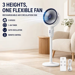Premium Standing Fan | Quiet Bedroom Cooling Fan