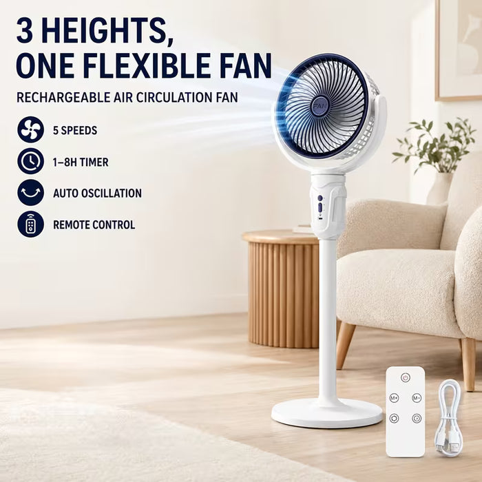 Premium Standing Fan | Quiet Bedroom Cooling Fan