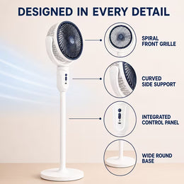 Premium Standing Fan | Quiet Bedroom Cooling Fan