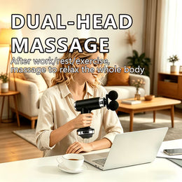 Premium Electric Double Muscle Massager | Dual Head Massage Gun